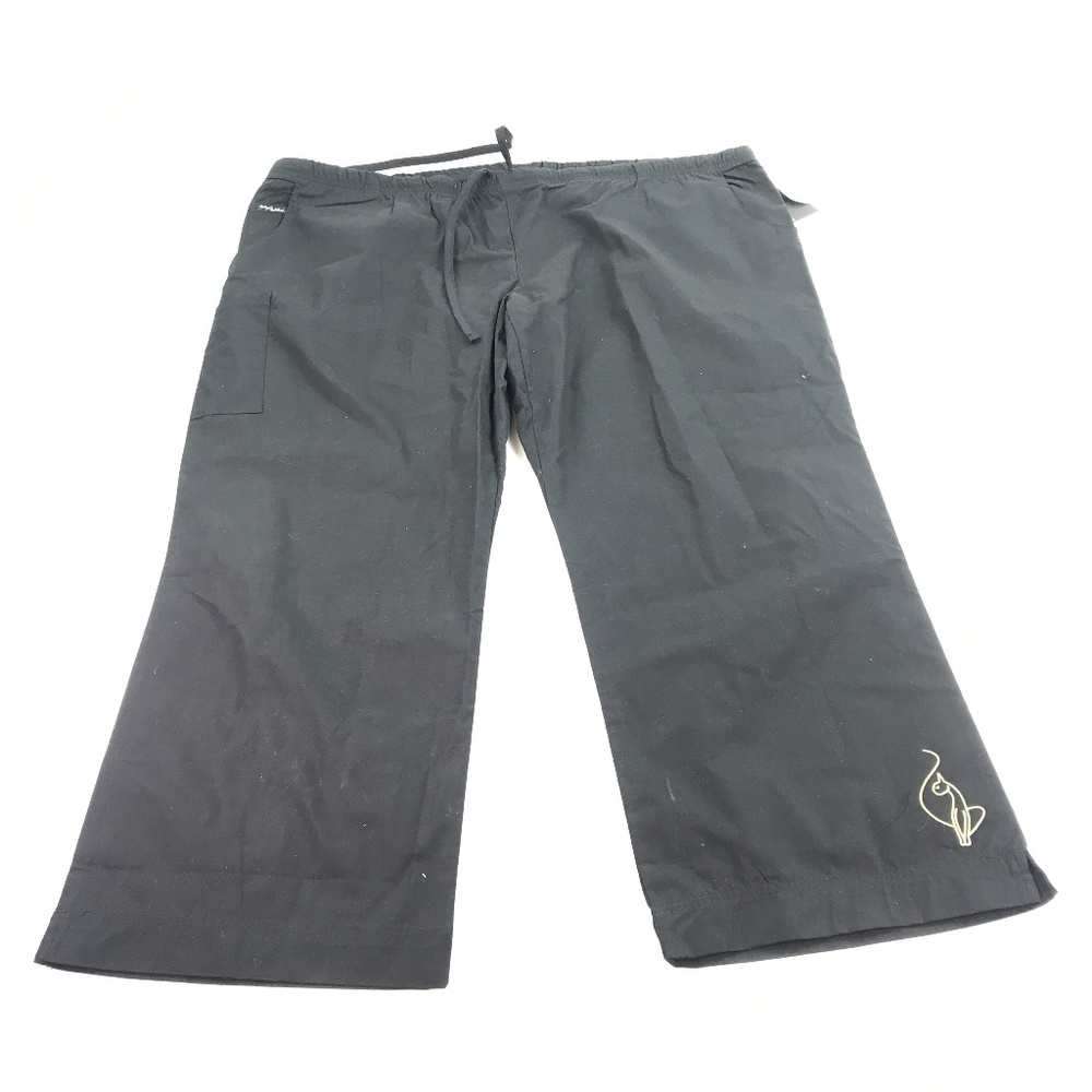 Baby Phat NWT 3XL Nurse Medical Black Scrubs L070